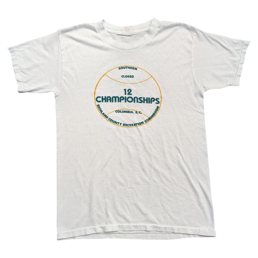 80s Southern Closed 12 Championships Tennis T shirt